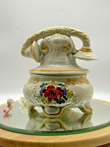 Vintage porcelain Telephone Ornament Box Dish Figurine Large Made in Italy - Picture 3 of 12