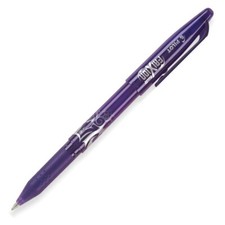 31572 Pilot FriXion Ball Erasable Gel Pen, Fine Pt 0.7mm, Purple Ink, Pack of 6