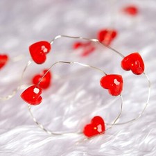 Love Heart LED Lights String Decorative Anniversary Gift Indoor Lights 1.2m