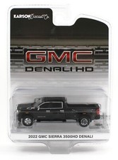 1:64 GreenLight BLACK 2022 GMC Sierra 3500HD Denali Crew Cab DUALLY NIP