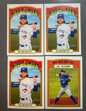 4x Lot 2021 Topps Heritage Baseball #293 #294 Bo Bichette Base In Action Insert