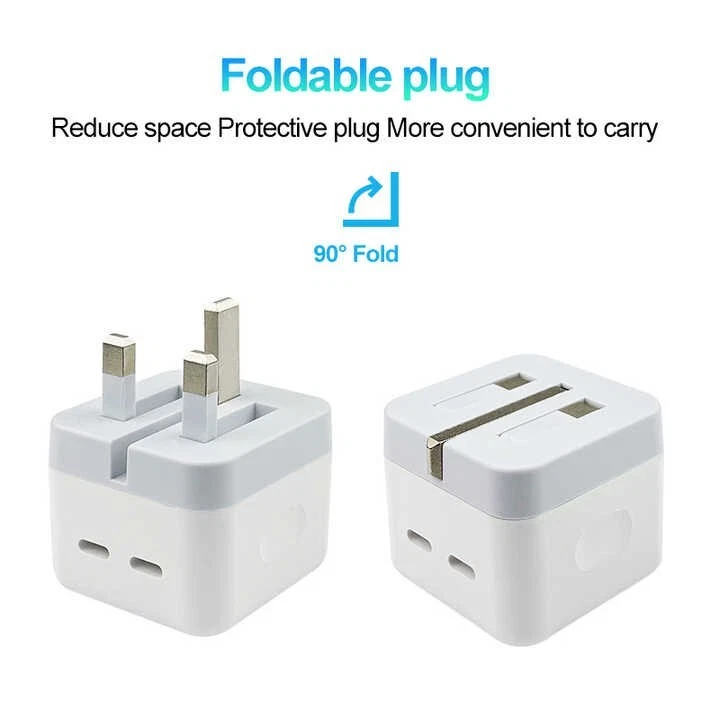 Genuine CE White Wall Charger Plug USB Type-C For Apple iPhone iPad - Image 4 of 4