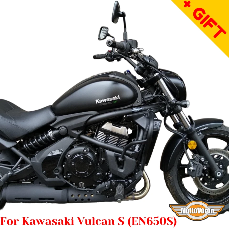 Protector de motor para Kawasaki Vulcan S 650 barras de choque Vulcan S EN650, extra Foto 4 de 4