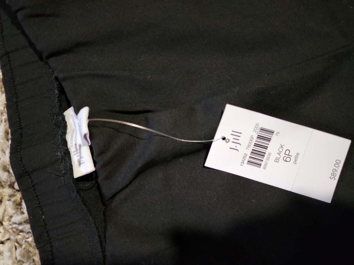 J jill essential cotton stretch pants size 6 Petite black | eBay