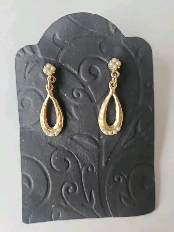 Pendientes colgantes con perlas semilla GT 1928  Foto 2 de 4