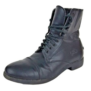vegan black combat boots