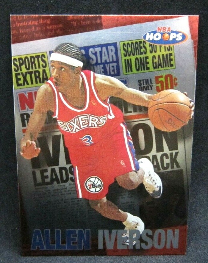 Allen Iverson 1997-98 Skybox NBA Hoops Rookie Headliners Foil Card