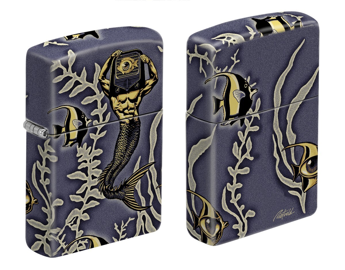 Zippo 7947,   "Rick Rietveld Underwater Design" 540 Process 4 Sided Lighter, NEW