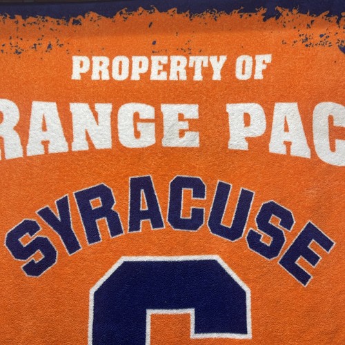 Vintage Syracuse University Property Of Orange Pack Athletic Dept Fleece Blanket - Picture 4 of 10
