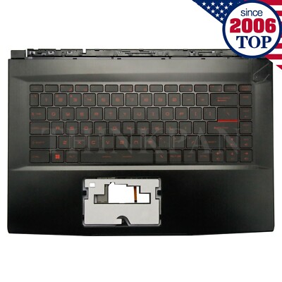 New MSI GF63 8RC 8RD MS-16R1 16R3 16R5 Palmrest Upper Case Backlit Keyboard US
