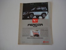 advertising Pubblicità 1989 DAIHATSU FEROZA 4X4