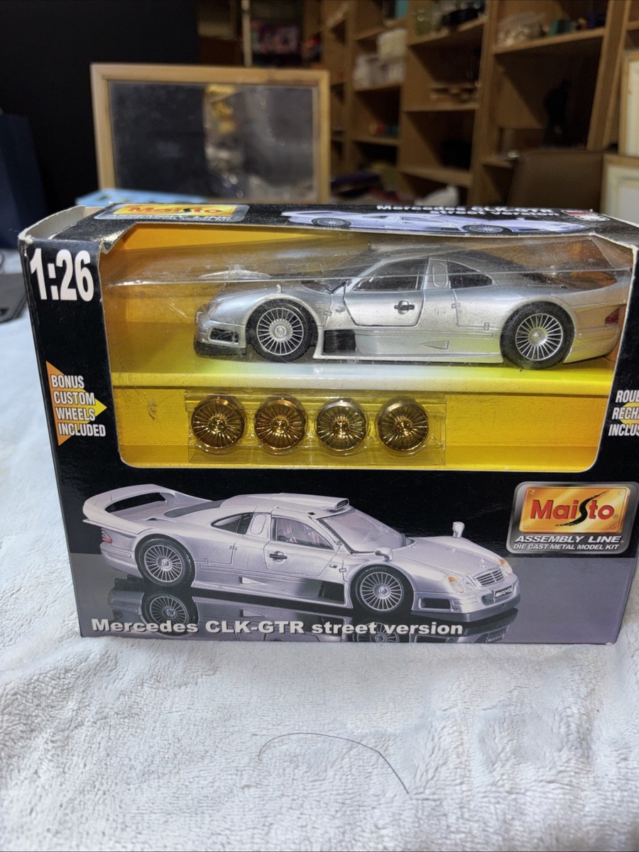 【未組立】希少 maisto マイスト 1/24メルセデスベンツCLK-GTR Maisto Assembly Line Die Cast Metal Model Kit MERCEDES BENZ Clk