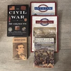 Civil War Book Bundle: Gettysburg, Antietam Battlefields & 50 Historical Objects