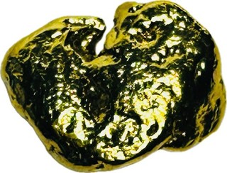 Gold Nugget 2.316 Grams Natural Placer Montana Quartz Creek 23K Hi Purity 98 %