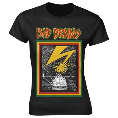 Bad Brains BB Band Logo Skinny Fit T Shirt