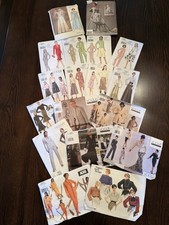 Mixed Lot of Vtg Vogue Patterns Fashion Desig...