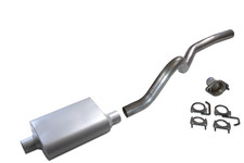 01-06 Jeep Wrangler TJ 2.5" Aluminized Exhaust Kit 2 Chamber Muffler MADE IN USA