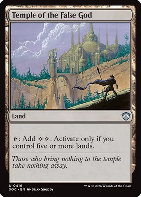 MTG Temple of the False God [Secrets of Strixhaven Commander] Near Mint Magic