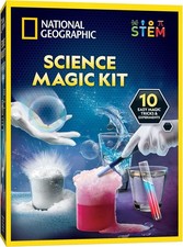NATIONAL GEOGRAPHIC Magic Chemistry Set - Science Kit for Kids with 10 Amazing M