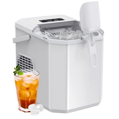 Ice Maker Countertop, Portable Ice Machine with Carry Handle, Self-Cleaning I...