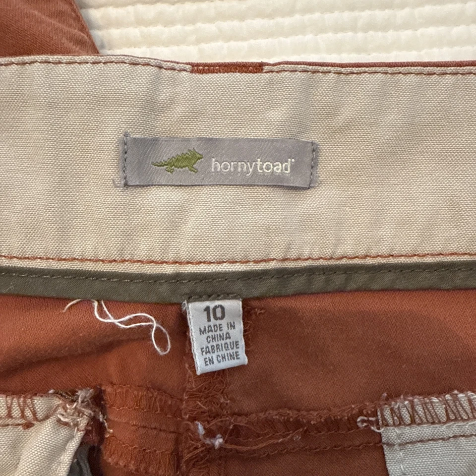 Horny Toad Pants Womens 10 Orange Elsa Straight Cotton Nylon Hiking Outdoors - Image 3 of 4