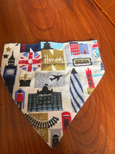 Harrods small dogs bandana London scenes slips on your collar