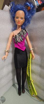 vintage 1985 hasbro jem & the holograms  STORMER DOLL  incomplete