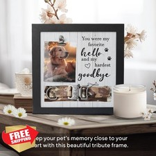 Pet Memorial Frame, Dog Cat Loss Remembrance Gift