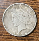 1923-S Peace Silver Dollar, 90% Silver US Mint $1 Circulated VF Condition