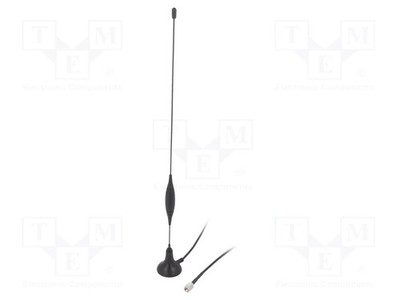 824÷894MHz,900MHz,1,8GHz Magnet 3G,GSM 5dBi Antenne L: 308mm