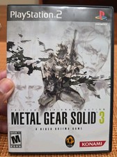 Metal Gear Solid 3 (Sony PlayStation 2, 2008) PS2 CIB W/ Manual & Mint Disc