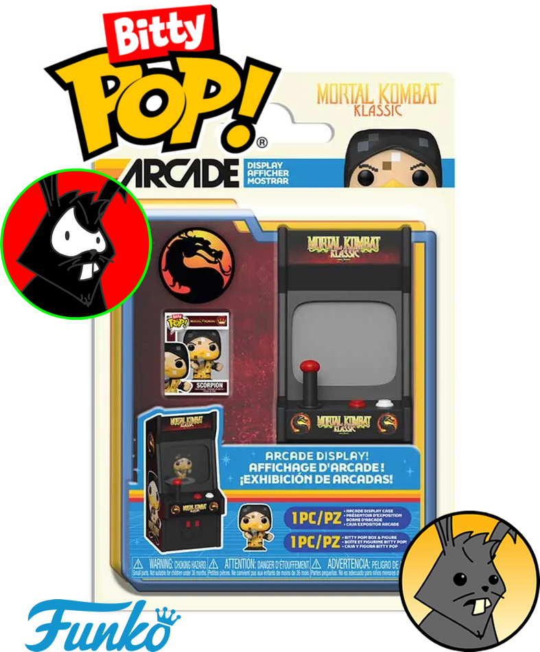 Scorpion Mortal Kombat  - Bitty Pop! Arcade Display Cabinet - Funko Netherrealm