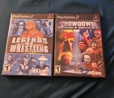 PS2 Legends of Wrestling + Showdown & PS1  ECW: Hardcore Revolution PlayStation