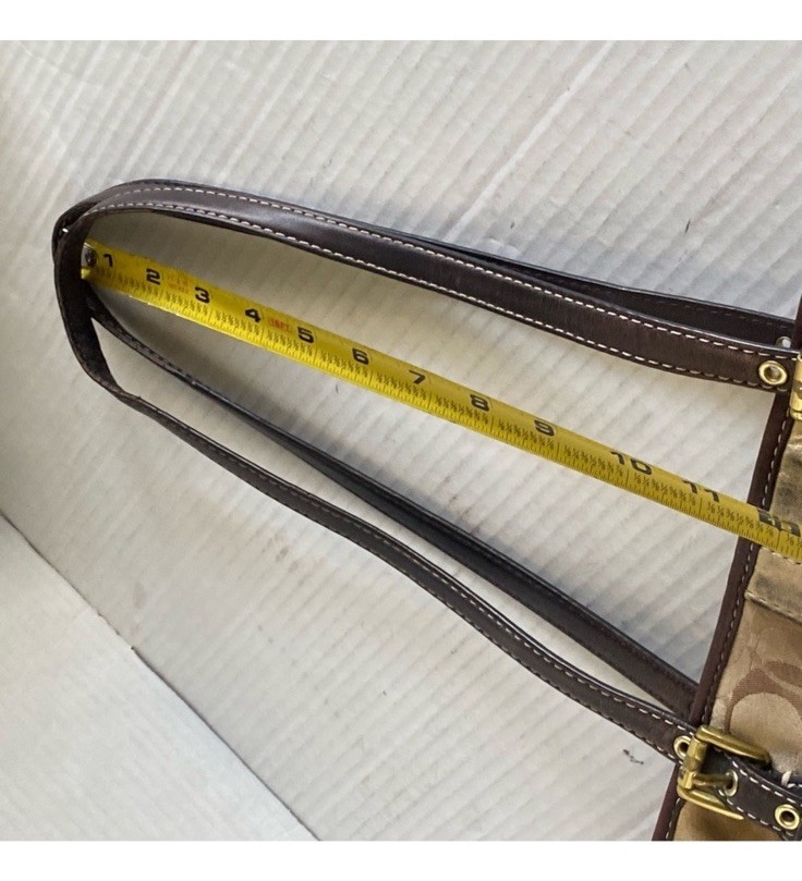 coach patchwork  Canvas Leather handbag - image 7