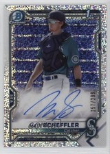 2021 Bowman Chrome Prospect Speckle Refractor 257/299 Matt Scheffler Auto uk2