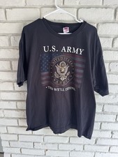 US Army Fort Meade Graphic Tee Shirt 1980s Vintage Size 2XL Made in USA