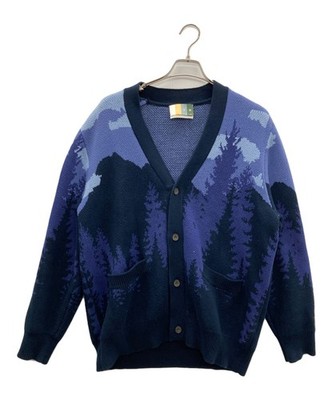 Authentic KITH Thick Cardigan L Blue Men 21-080-060-0005-4-0 #2628