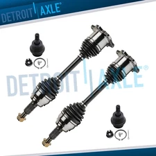 4WD Front CV Axles Lower Ball Joints for Chevy Silverado GMC Sierra 1500 Yukon