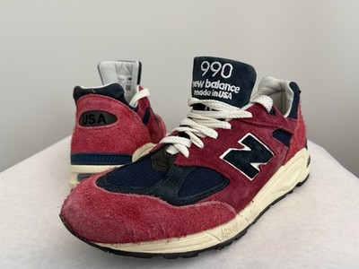New Balance Teddy Santis x 990v2 USA Made Red Chrysanthemum Suede US 10 M990AD2