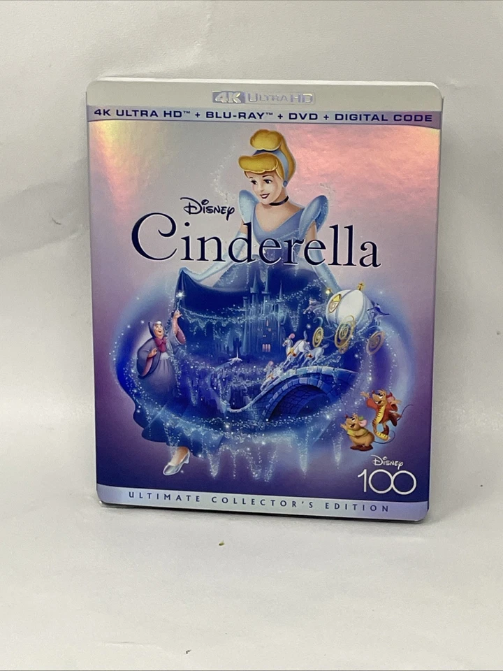 Cinderella (1950)(Walt Disney 4K UHD + Blu-ray + DVD + Digital Code) NEW, sealed Foto 2 de 4