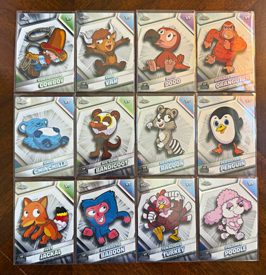 Veefriends Topps Chrome 2026- 12 Card Base Lot - Cowboy, Yak, Dodo 
