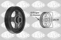 Sasic Riemenscheibe Kurbelwelle 2156028 FüR Yaris Toyota SCP10_ SCP10R SCP12_