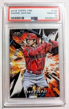 Shohei Ohtani 2018 Topps Fire #150 PSA 10 Rookie Card RC