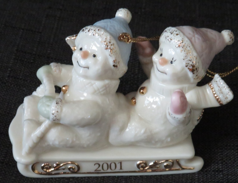 VINTAGE LENOX "HOLD ON TIGHT" 2001 ORNAMENT
