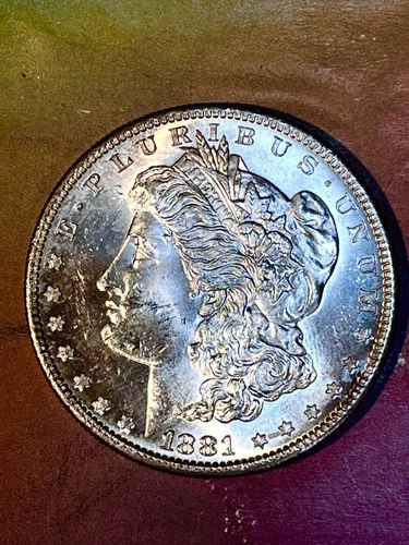 1881  S  Morgan Dollar BEAUTIFUL CH BU +/GEM clearance start $.99