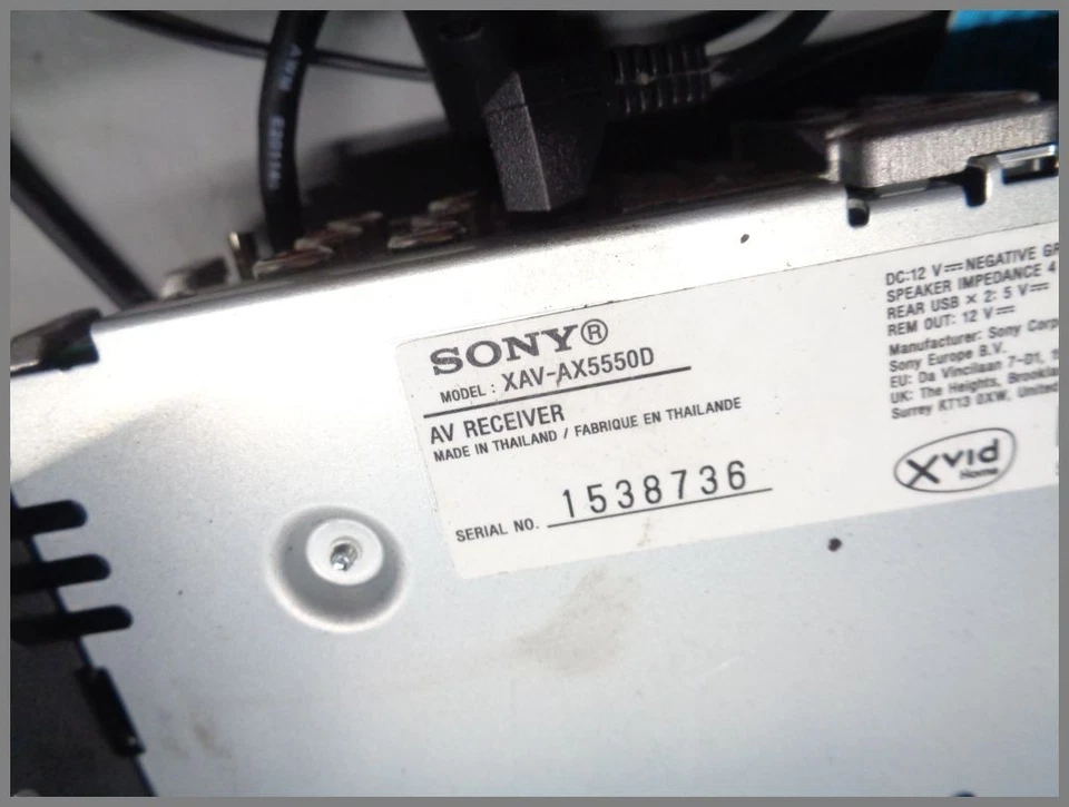 Zubehör Radio Sony XAV-AX5550D MP3 USB LCD Carplay für CLC W203 Mercedes - Bild 4 von 4