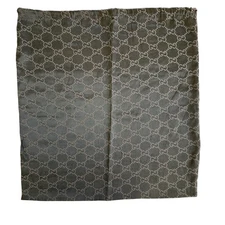 GUCCI Dust Bag AUTHENTIC Storage Drawstring POUCH Brown Satin Monogram 16x19