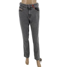 Diesel Women Grey 1994 Slim Fit High Waist Straight Jeans W28 L32