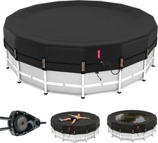 14 Ft Round Pool Cover for Metal Frame Above ...