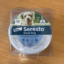Seresto Flea and Tick Collar 8 Months Protection for SMALL Dogs - 18lbs Sealed